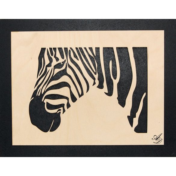 3D-s Zebra falikép