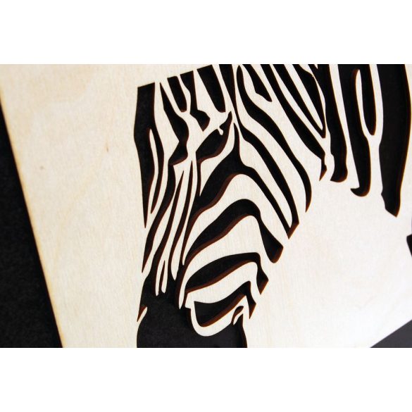 3D-s Zebra falikép
