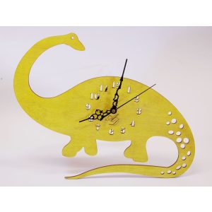 ++ Laser Cut yellow sun Dinos sweep clock watch, free postage ++