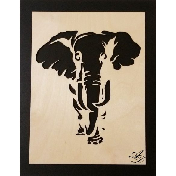 3D-s Elefánt falikép